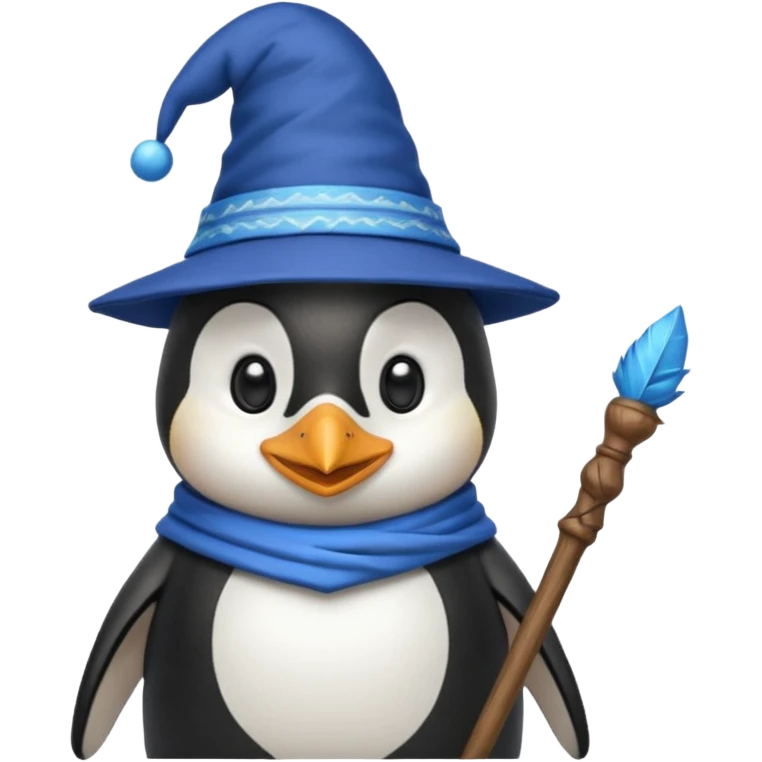 Penguin Wizard emoji