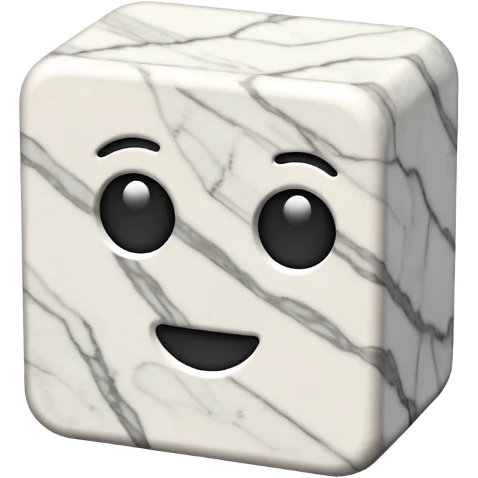 un blocco di marmo, irregolare emoji