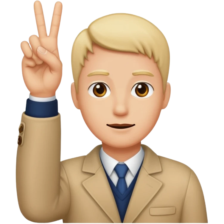 Holding up 3 fingers emoji