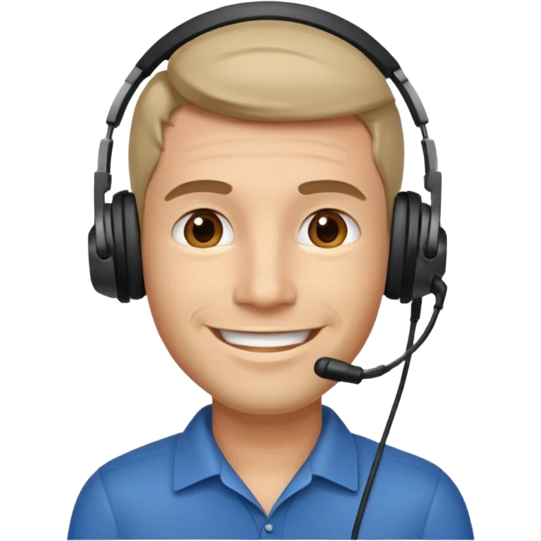 Emoji for call center worker (man) emoji