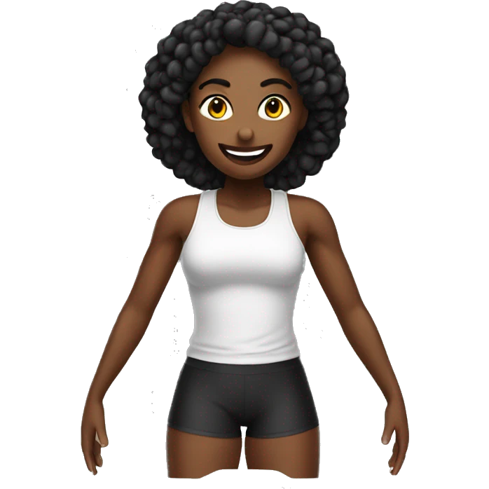 give me a black-gym-short for women emoji emoji