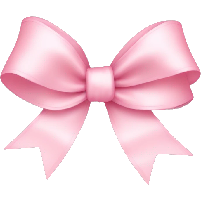 light pink ribbon bow emoji