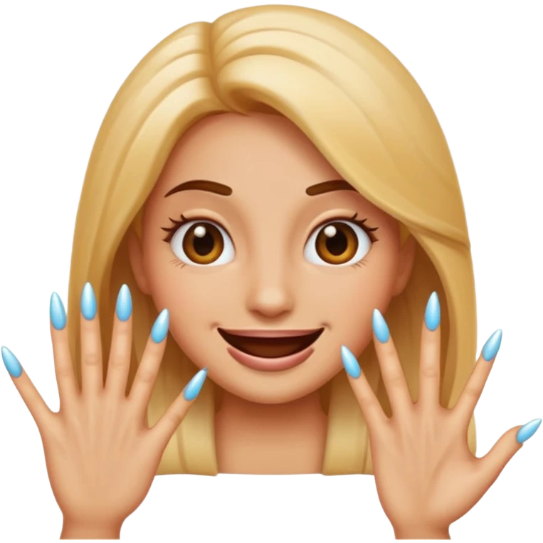 Sassy emoji with long nails emoji