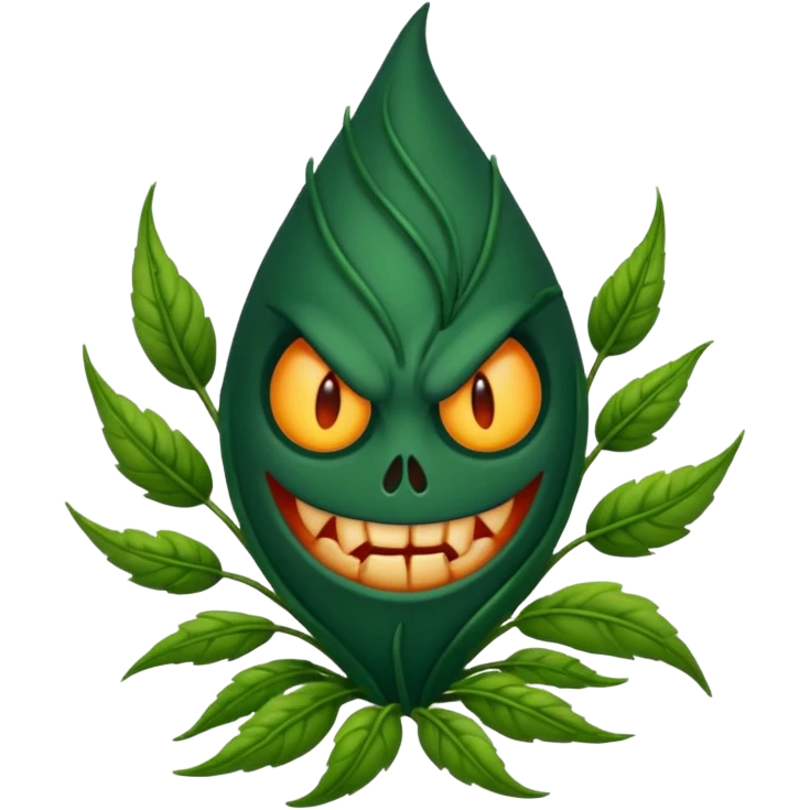 evil weeds emoji