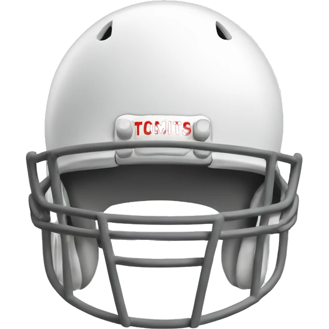 simple white football helmet  emoji