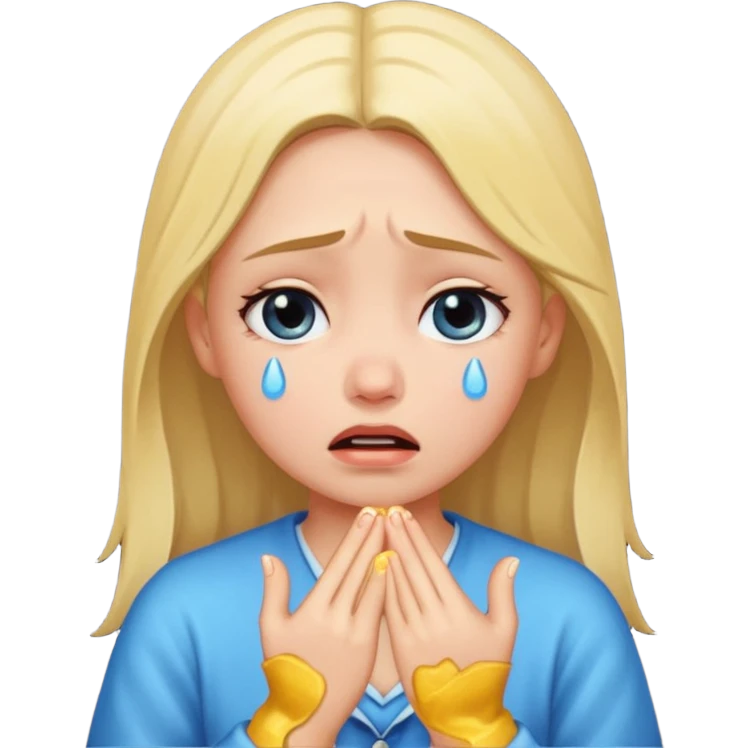 Girl begging emoji