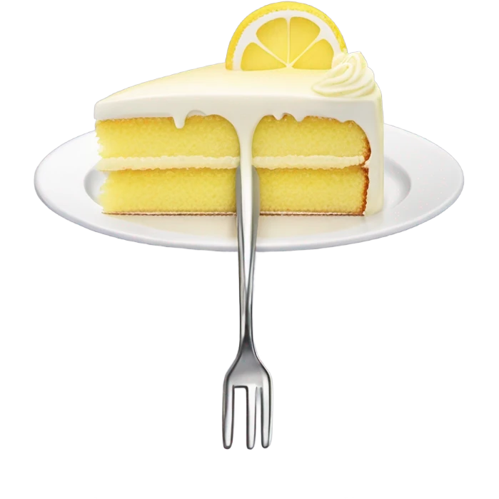 Lemon cake slice emoji