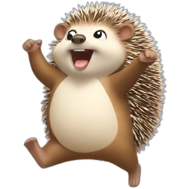 hedgehog dancing emoji