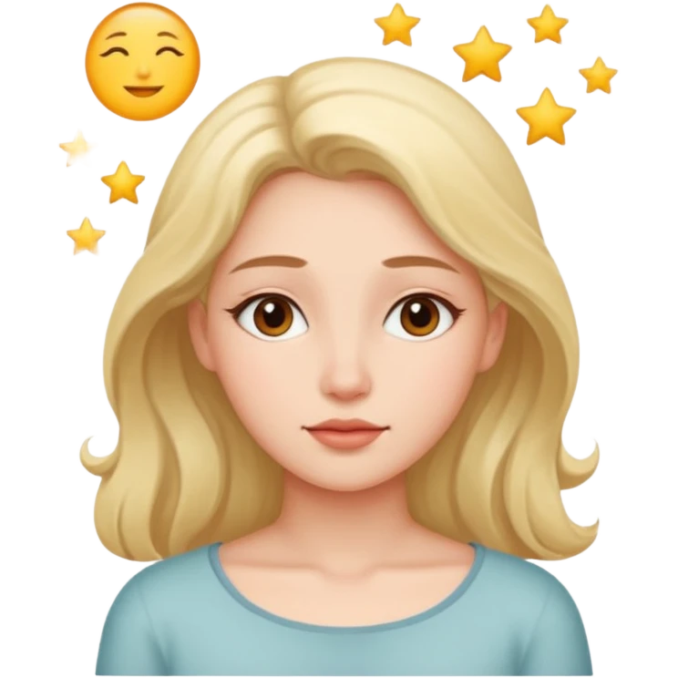 mujer soñando emoji