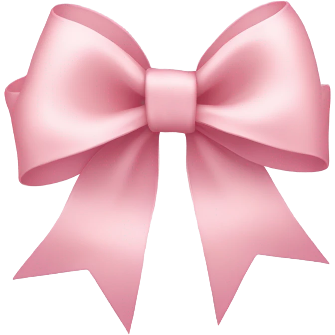 light pink ribbon bow emoji