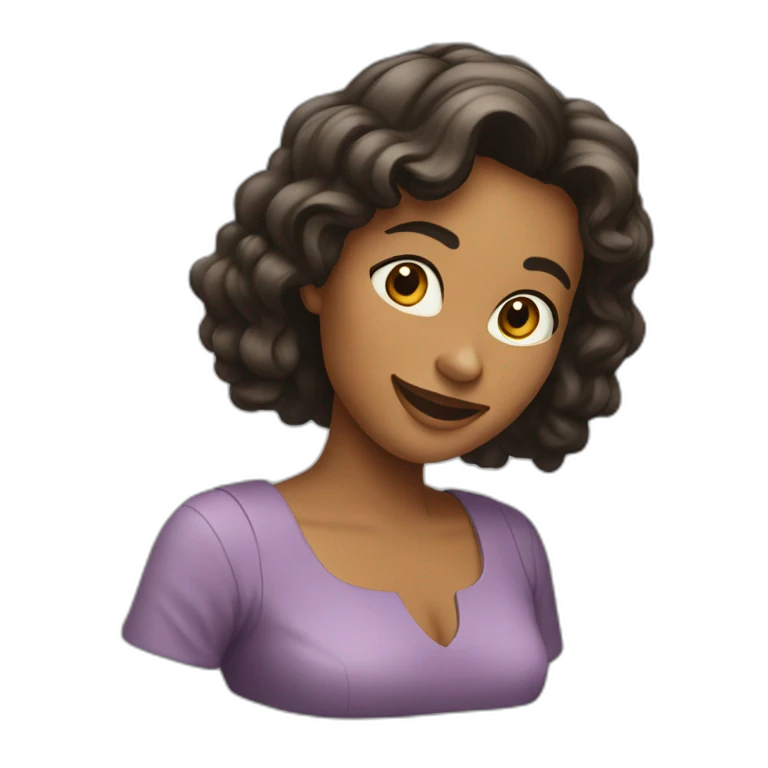 femme très heureuse emoji