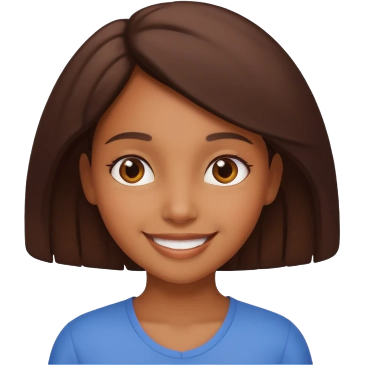Brown girl aesthetic emoji