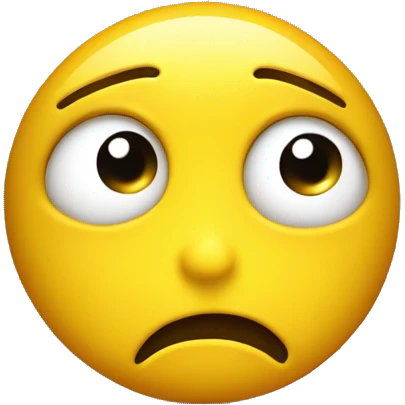 Yellow emoticon face with a suspecting look of suspecting someone  emoji