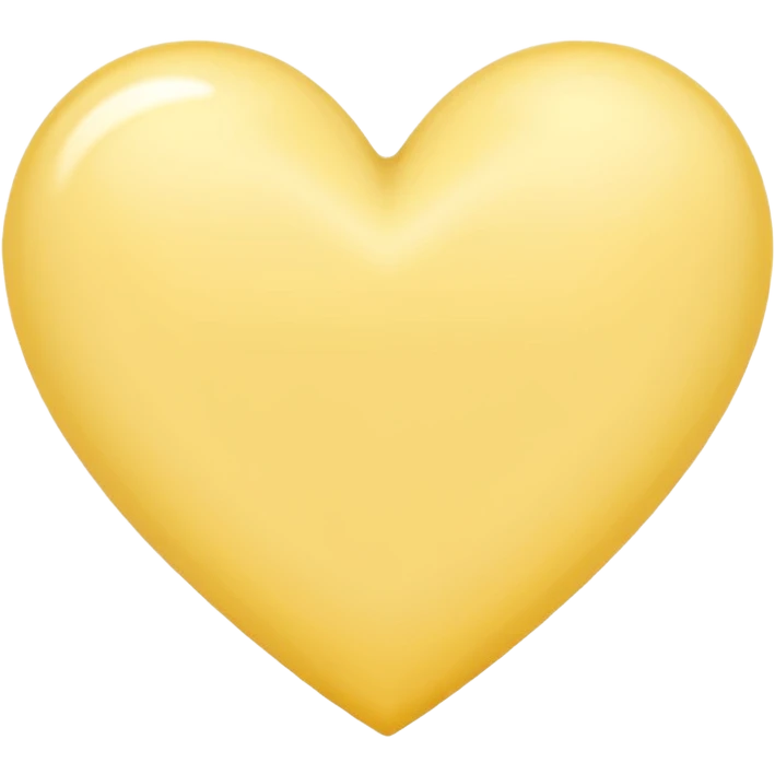 Pastel yellow heart  emoji