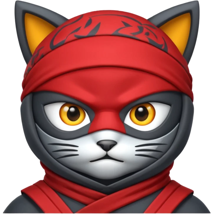 chat gris ninja emoji