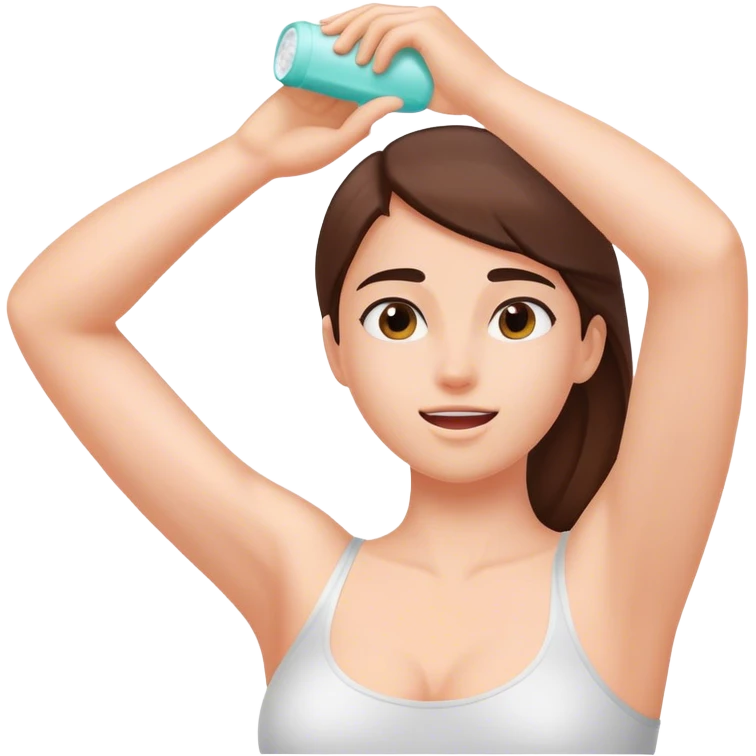 applying deodorant armpit emoji
