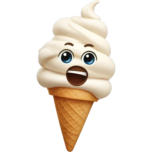 Ice cream dancing  emoji