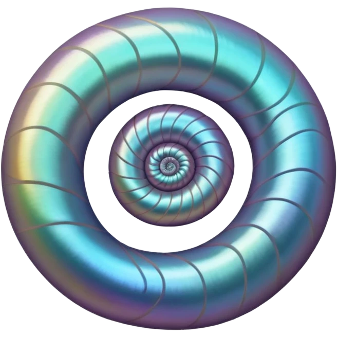 Nautilus spiral emoji