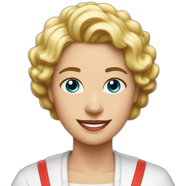 Elisabeth borne avec un sourire du diable ￼ emoji