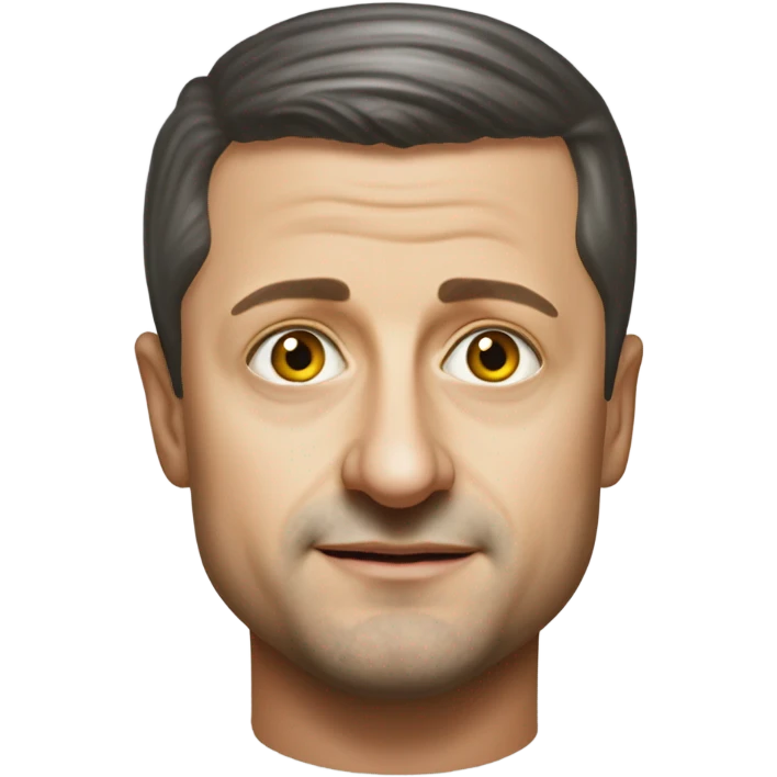 Ukranian Vladimir Zelensky super realistic emoji