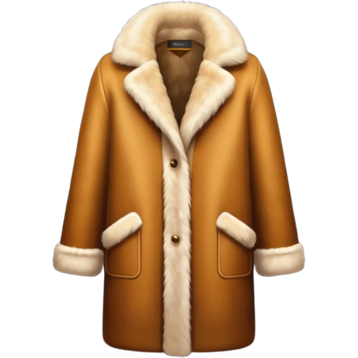 A luxurious fur coat emoji