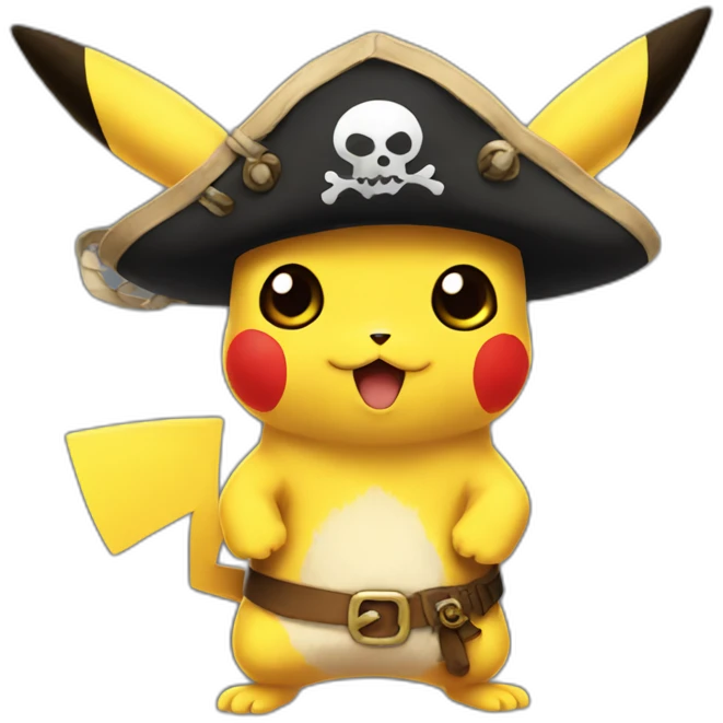 Pikachu pirate emoji
