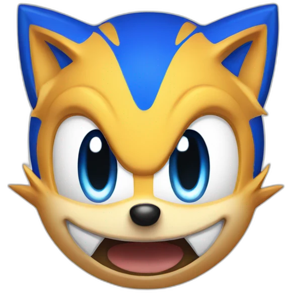sonic smile emoji