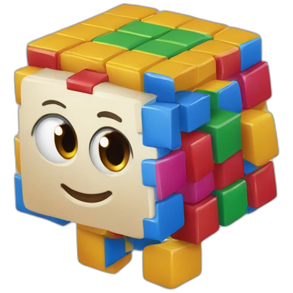 Rubiks cubes friends emoji