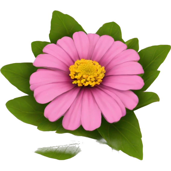 zinnia flower pink emoji