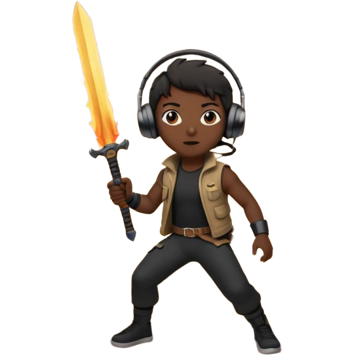 🖤🔥💣👤🧨🎧⚔️🏙️ emoji