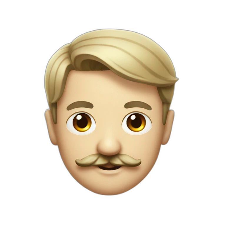 hitler avec une toute petite moustache emoji