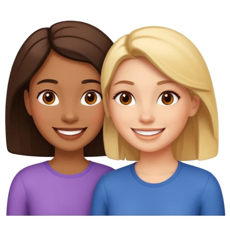 Dwie przyjaciółki  emoji