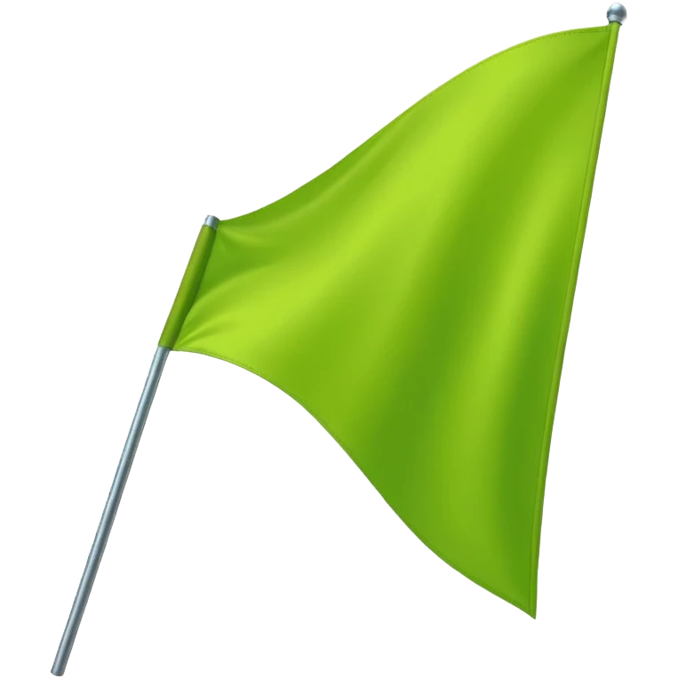 Lime Green triangle flag emoji