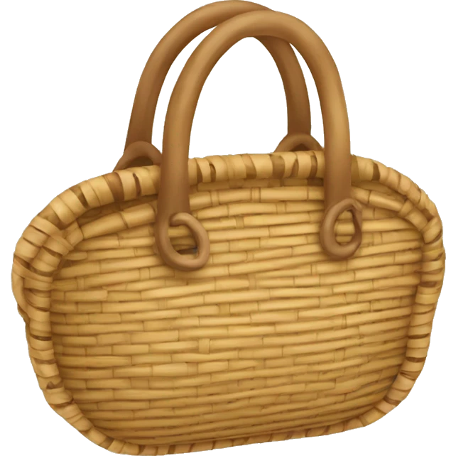 Rattan purse emoji