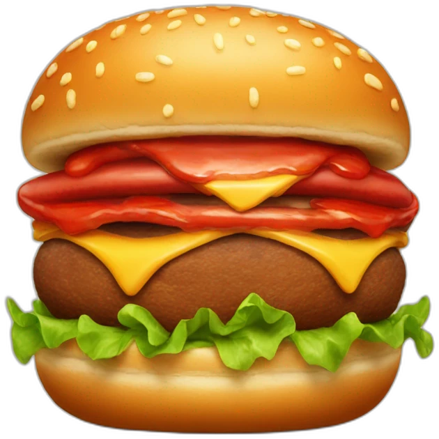 burger-covered-in-ketchup emoji