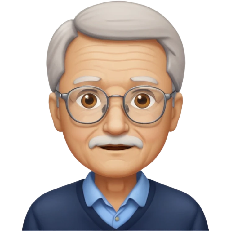 Old man with glasses emoji
