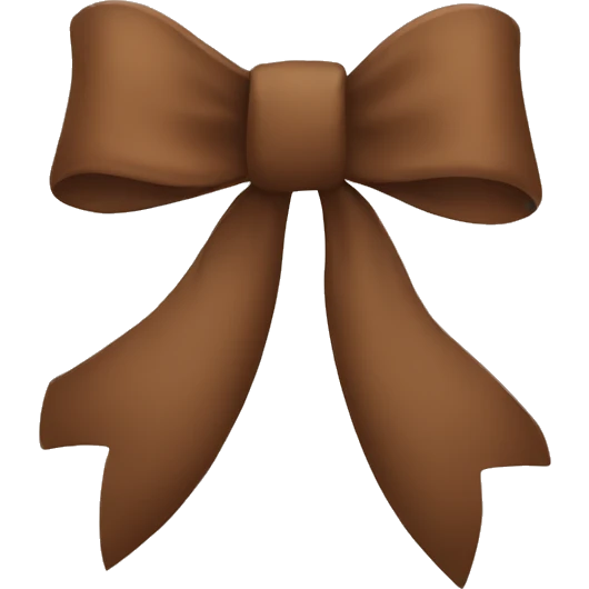 brown bow emoji