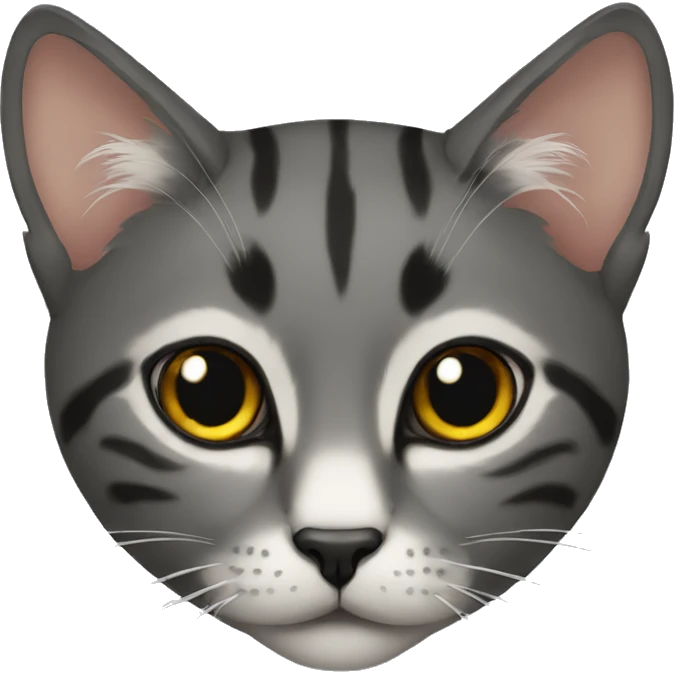 Cat therian black emoji