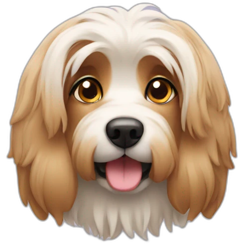 yorkshire dog with ears down emoji