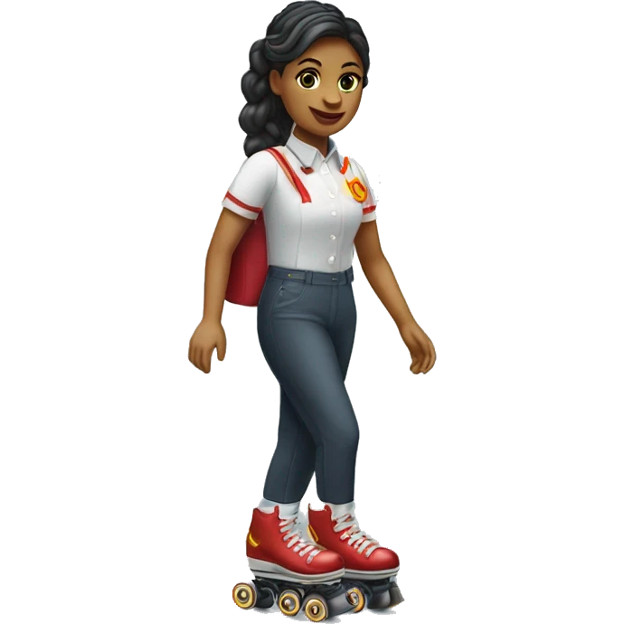 McDonald's waitress o roller skates emoji