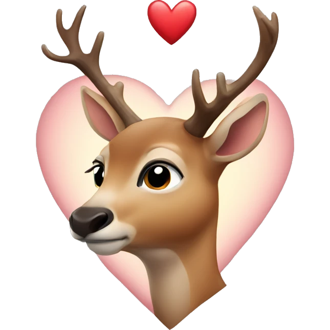 deer in love emoji