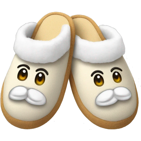 slippers with cotton emoji