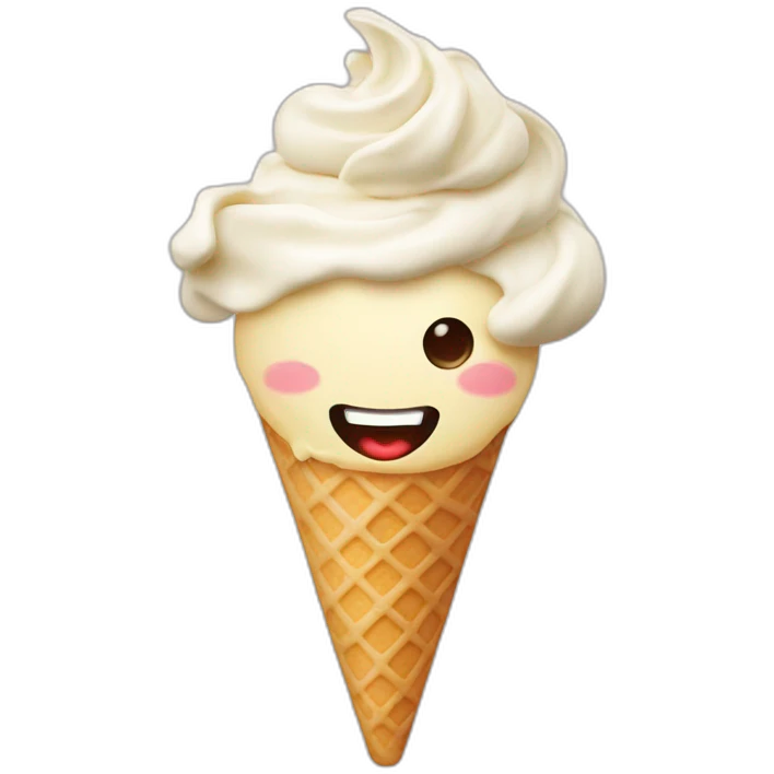 vanilla ice cream emoji