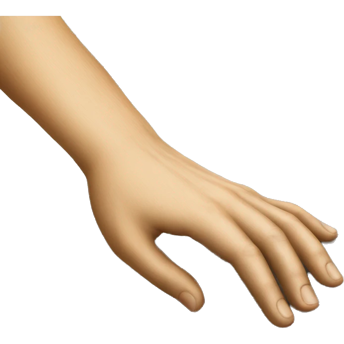 hand touching plank of wood emoji