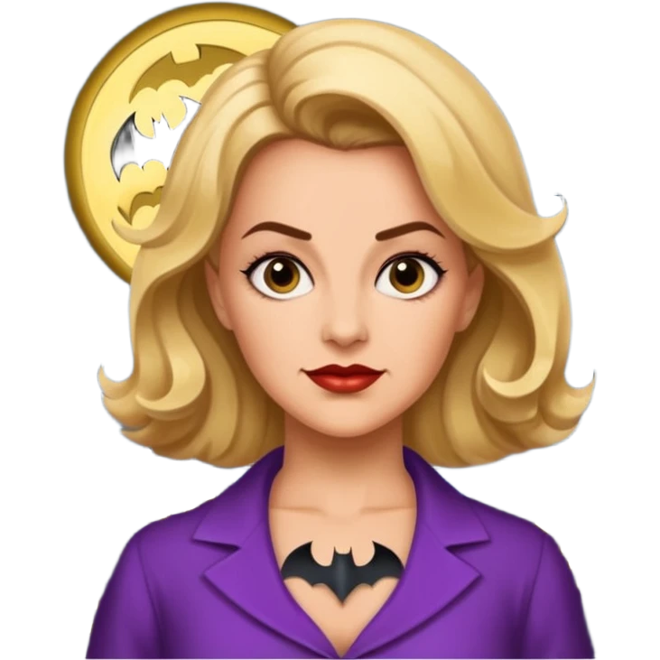 bat signal shining out with bette porter from the l word emoji