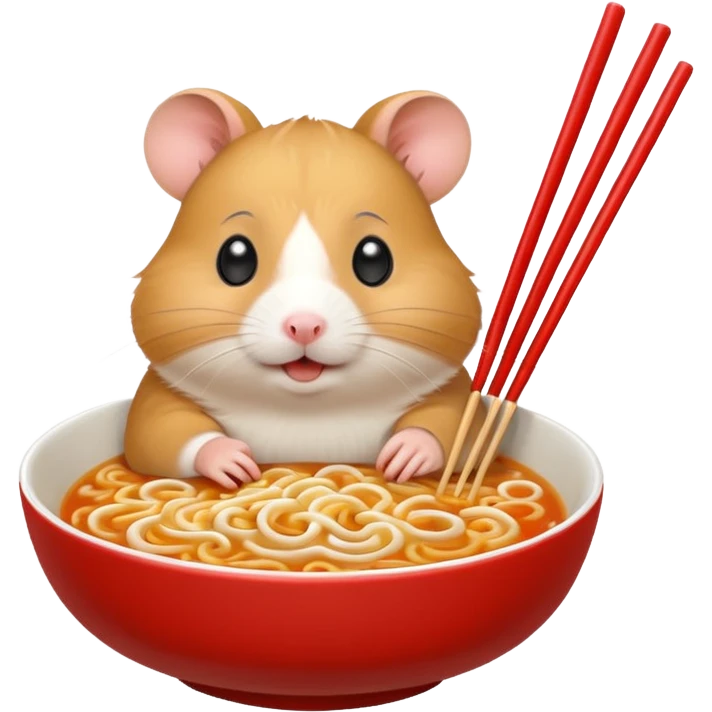 Hamster making ramen  emoji