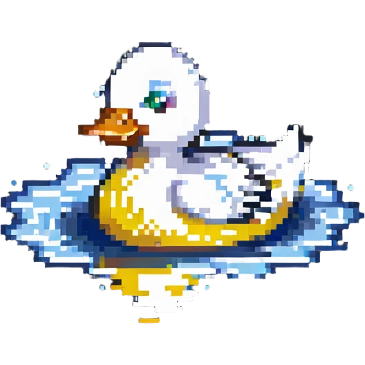 duck swimming emoji