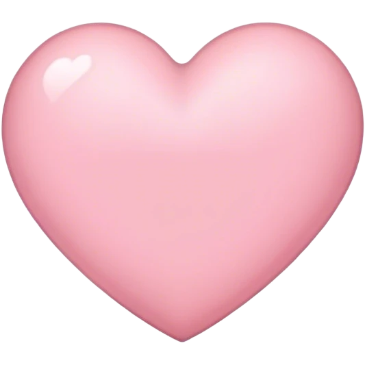 light pink heart emoji