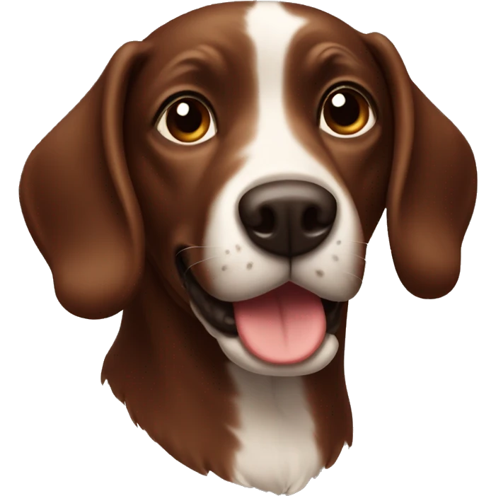 Brown chocolate dog emoji