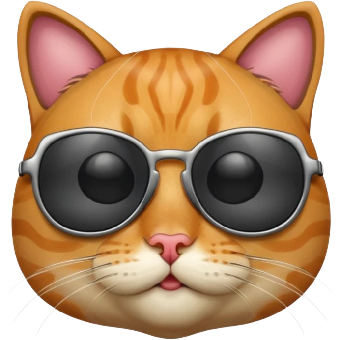 Cat wearing sunglasses emoji